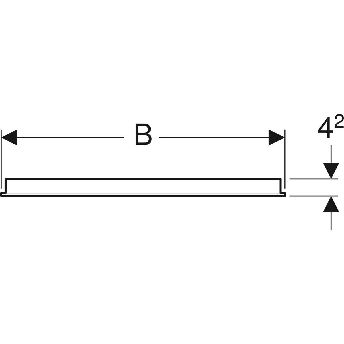 Прямоугольное зеркало со встроенным настенным освещением Geberit Option ARCH-00045732 - Вид №8