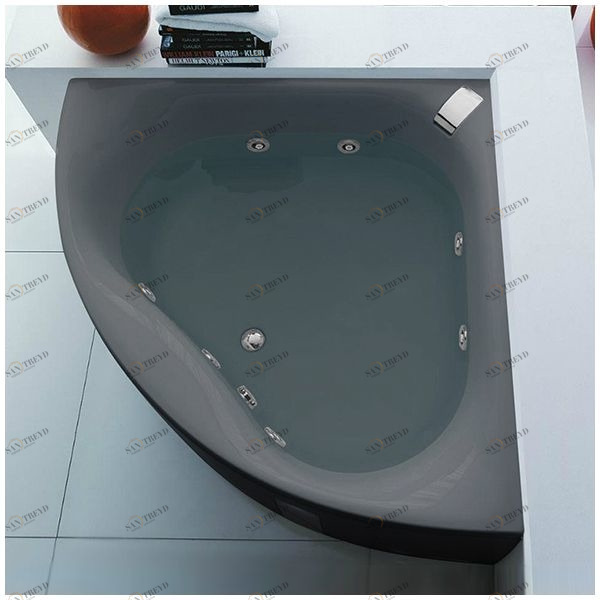 Ванна Gruppo tressee Slide V0447-SE серая угловая большая Gruppo Treesse V0447SE