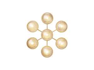 Настенный светильник / потолочный светильник из окрашенного металла и стекла