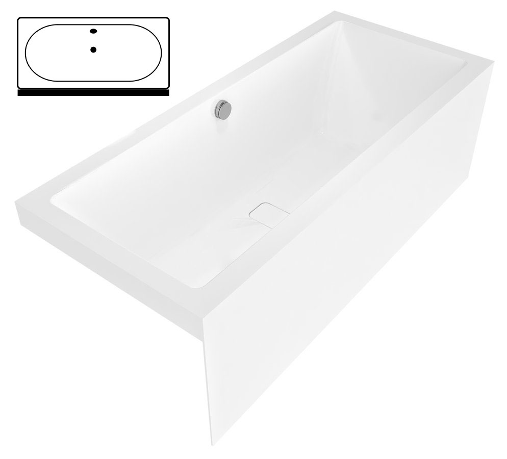 72034MN Polysan Прямоугольные ванны для двух человек 