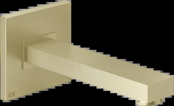 Носик для ванны 20121 727 Gessi Rettangolo k ЛАТУНЬ МАТОВАЯ PVD