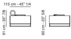 VGnewtrend Прямоугольный пуф из ткани New york bis sun-id-1400933 - Вид №2