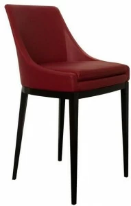 Duvivier Canapés Кожаный табурет со спинкой Charlotte Chahxf11