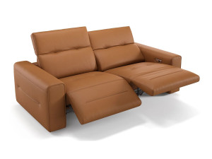 3-местный кожаный диван