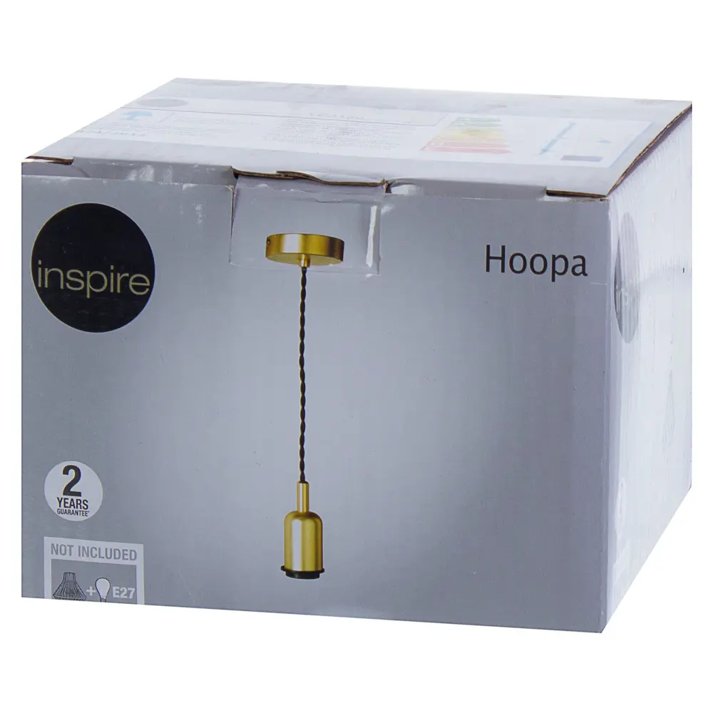 Шнур декоративный Hoopa 1xЕ27x60 Вт, цвет алюминий/матовое золото 18616321 STLM-2053095 INSPIRE  - Вид №2