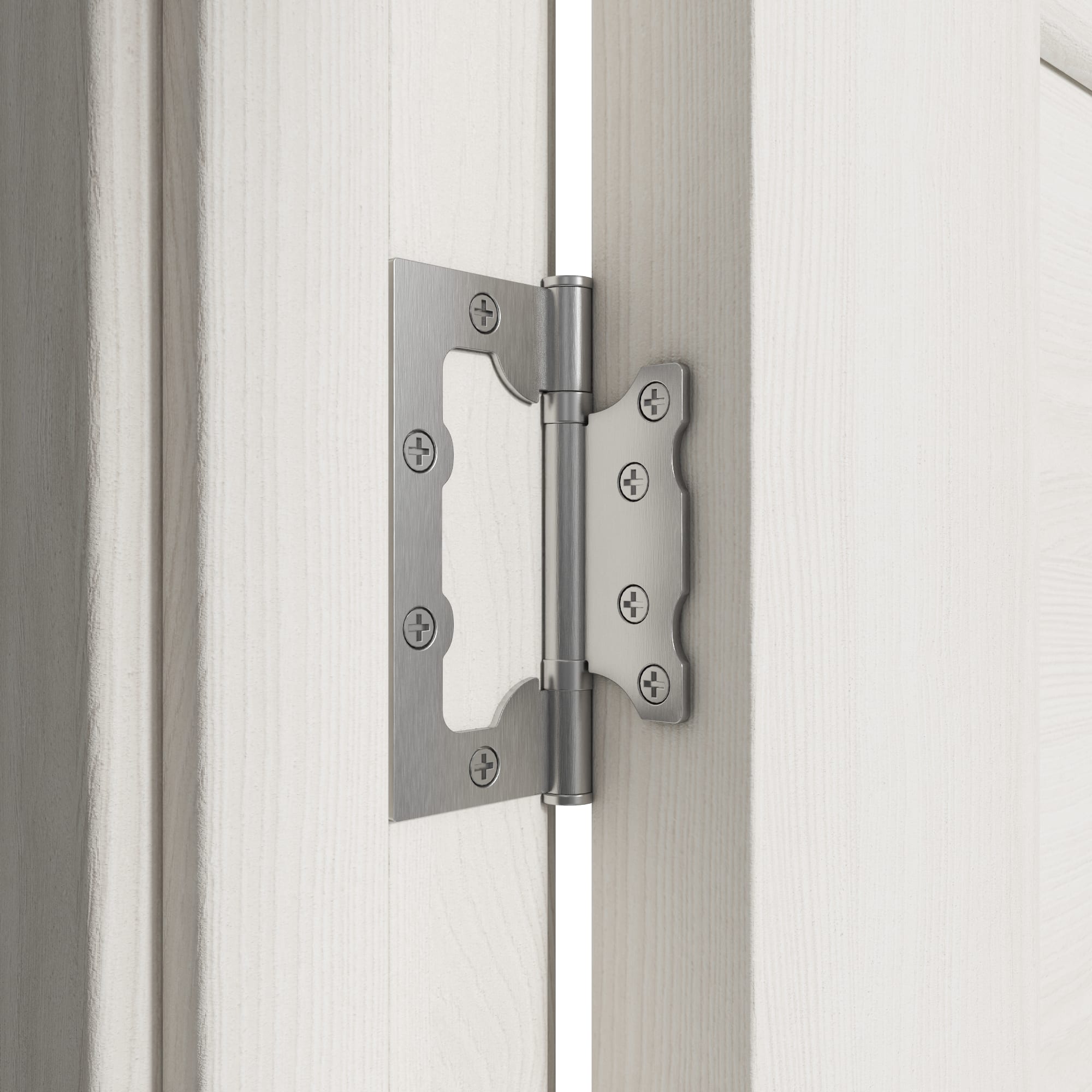 82379678 Дверь межкомнатная Дельта горизонтальная остеклённая ПВХ цвет белёный дуб 90x200 см (с замком и петлями) Santreyd  - Вид №5