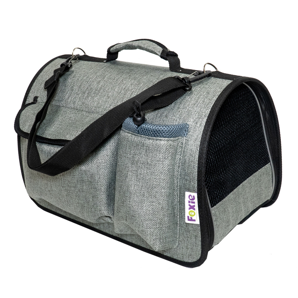 ПР0057001 Сумка-переноска для животных Colour 45x29x27см зеленая Foxie 