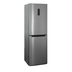 9071544 Холодильник с морозильником   Бирюса I940NF серебристый