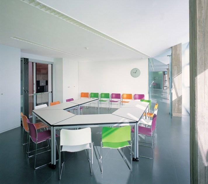 Howe Складной прямоугольный штабелируемый деревянный стол Simpla sun-id-1498134 - Вид №9