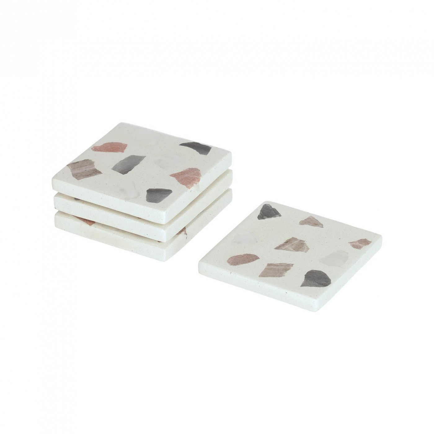 099816 набор из 4 квадратных подставок под кружки La Forma Temira  - Вид №1