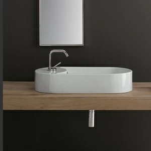 8095 Накладная раковина на столешницу  овальная Scarabeo Ceramiche
