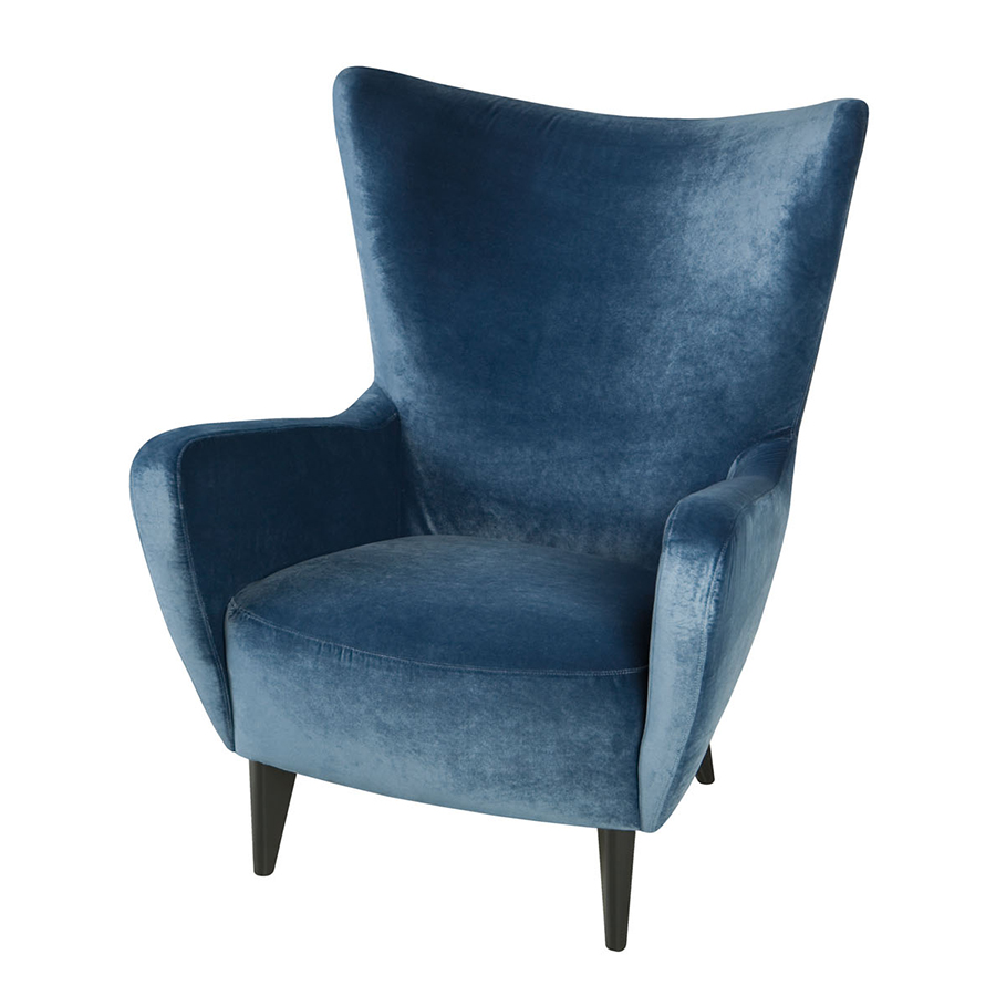 Кресло ELSA синее бархат Sits S1168 - Вид №3