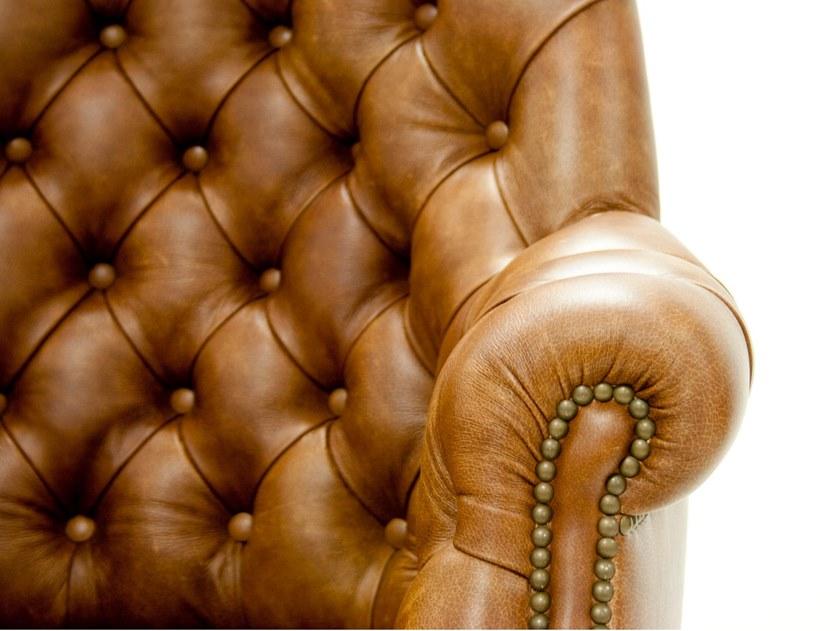 CREARTE COLLECTIONS Кожаное кресло руководителя, регулируемое по высоте, с 5 спицами и подлокотниками  114  - Вид №4