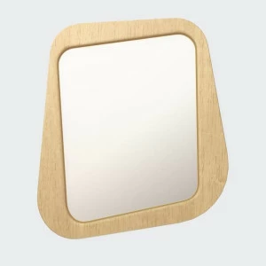 Зеркало настенное малое бежевое Woodi WOODI ДИЗАЙНЕРСКИЕ 00-3966354 Бежевый;желтый