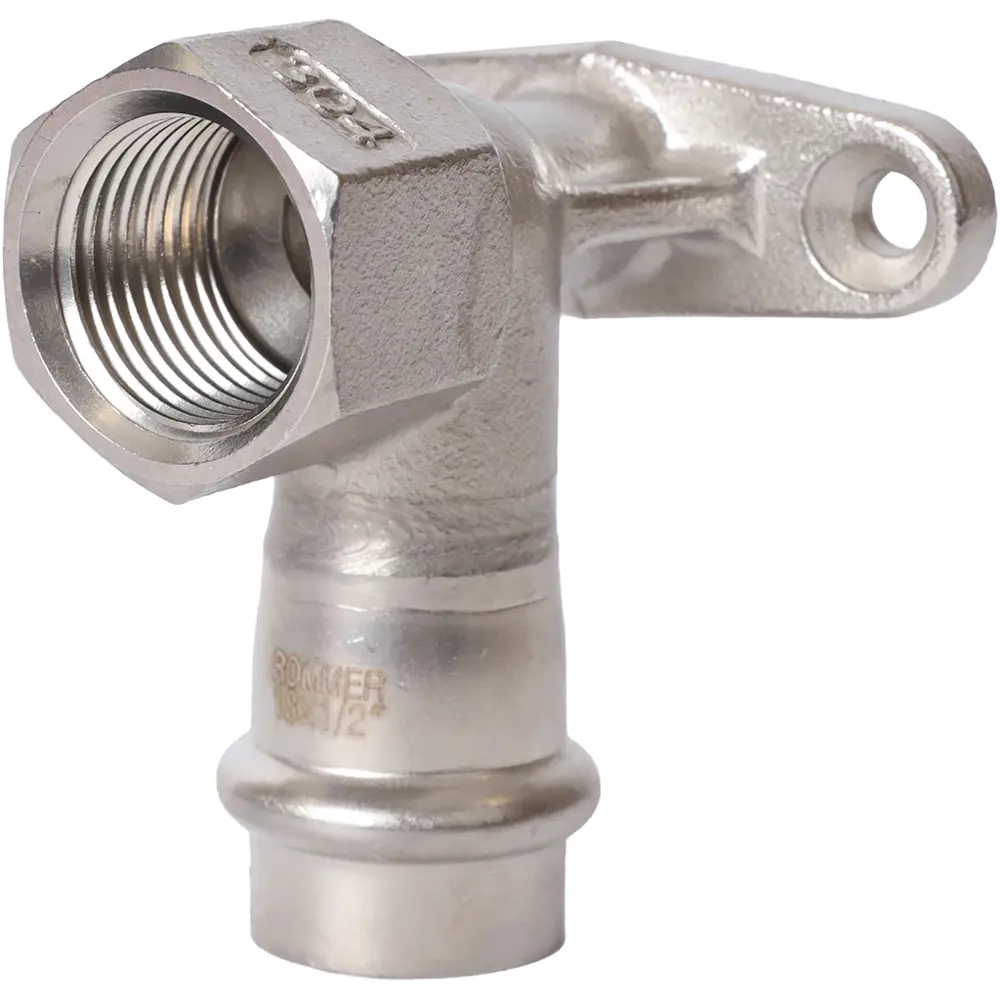 Водорозетка Rommer 1/2"x18 мм ВПр-ВР нержавеющая сталь STLM-2208124