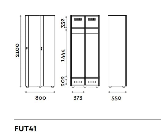 Деревянный шкаф FIT INTERIORS FUTURA ARCH-00112793 - Вид №3