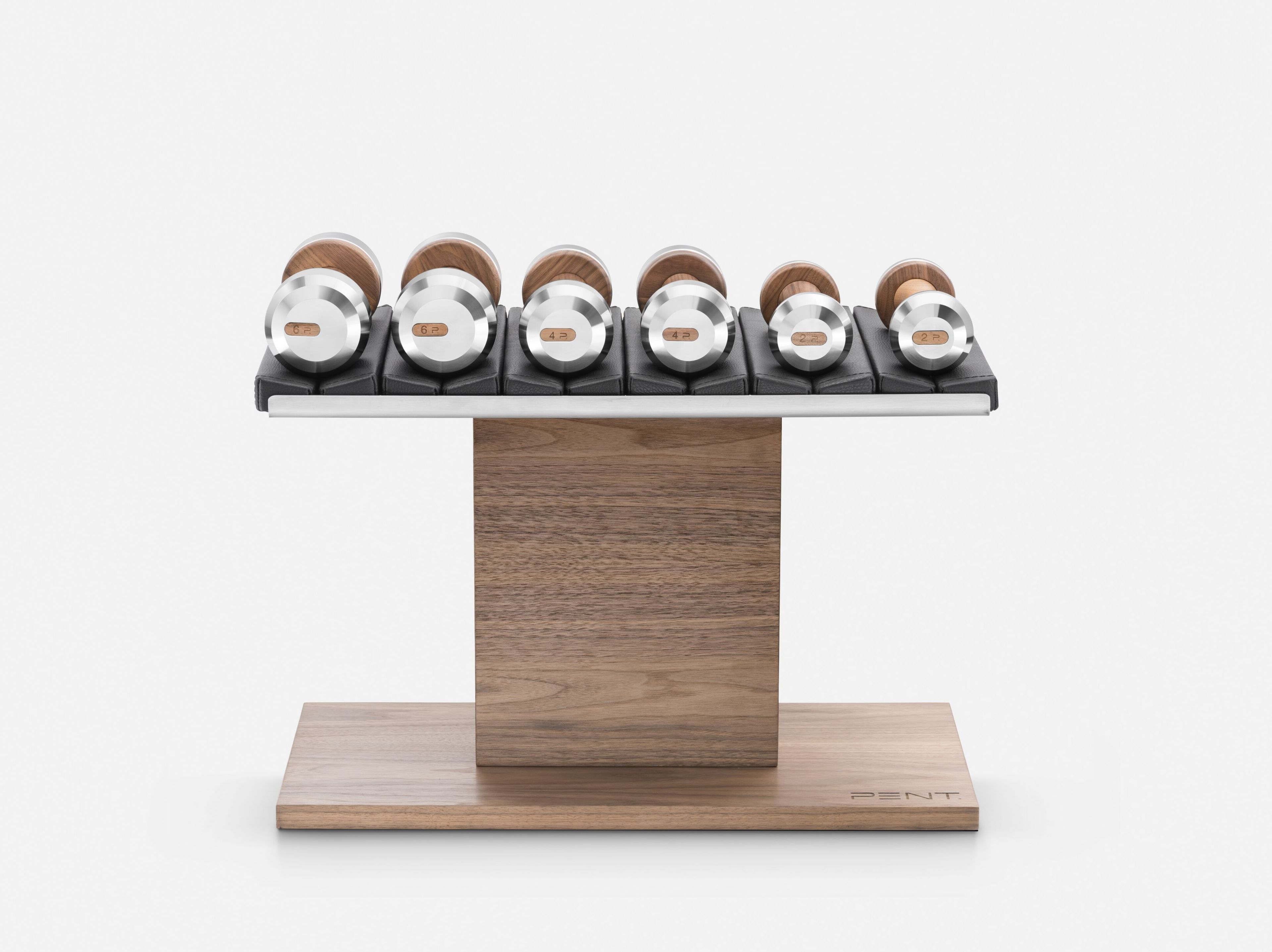 Набор гантелей из нержавеющей стали и дерева PENT Colmia ARCH-00065813 - Вид №1