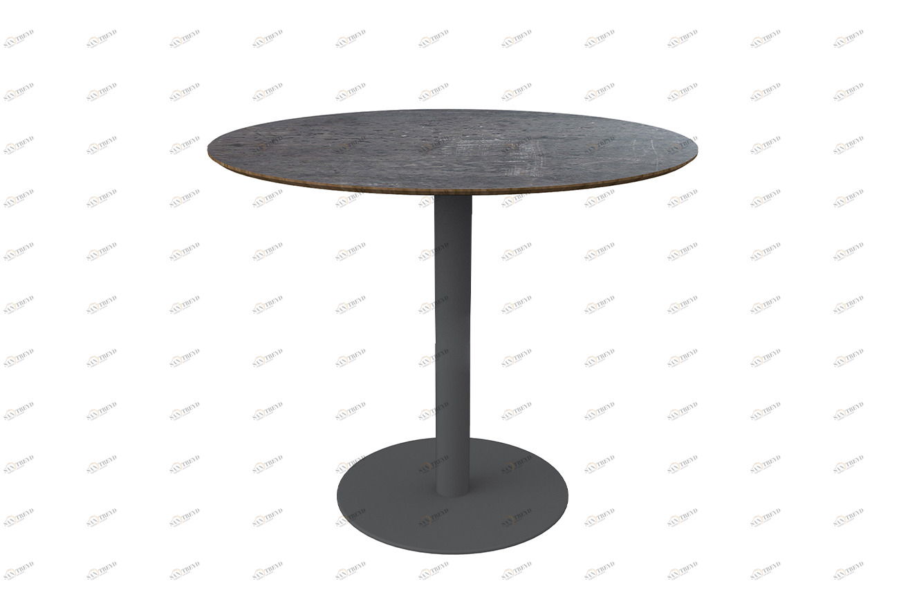 Стол барный антрацит 70х75 см "Муза" GARDA DECOR  00-3891938 Серый 