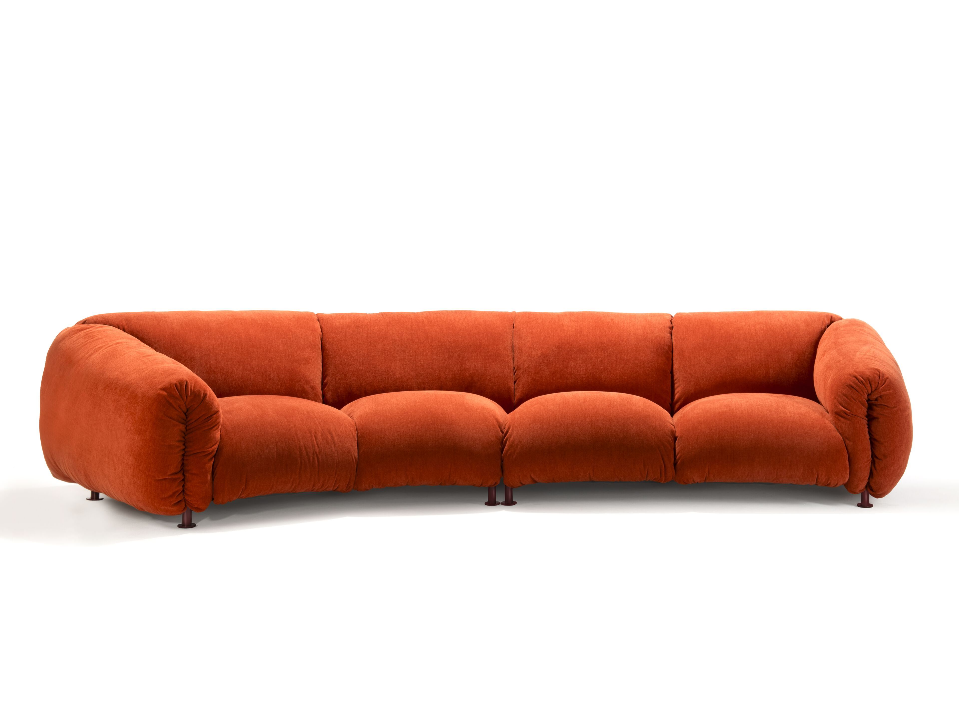 Съемная ткань изогнутый диван Zanotta ZA, ZA ARCH-00038121