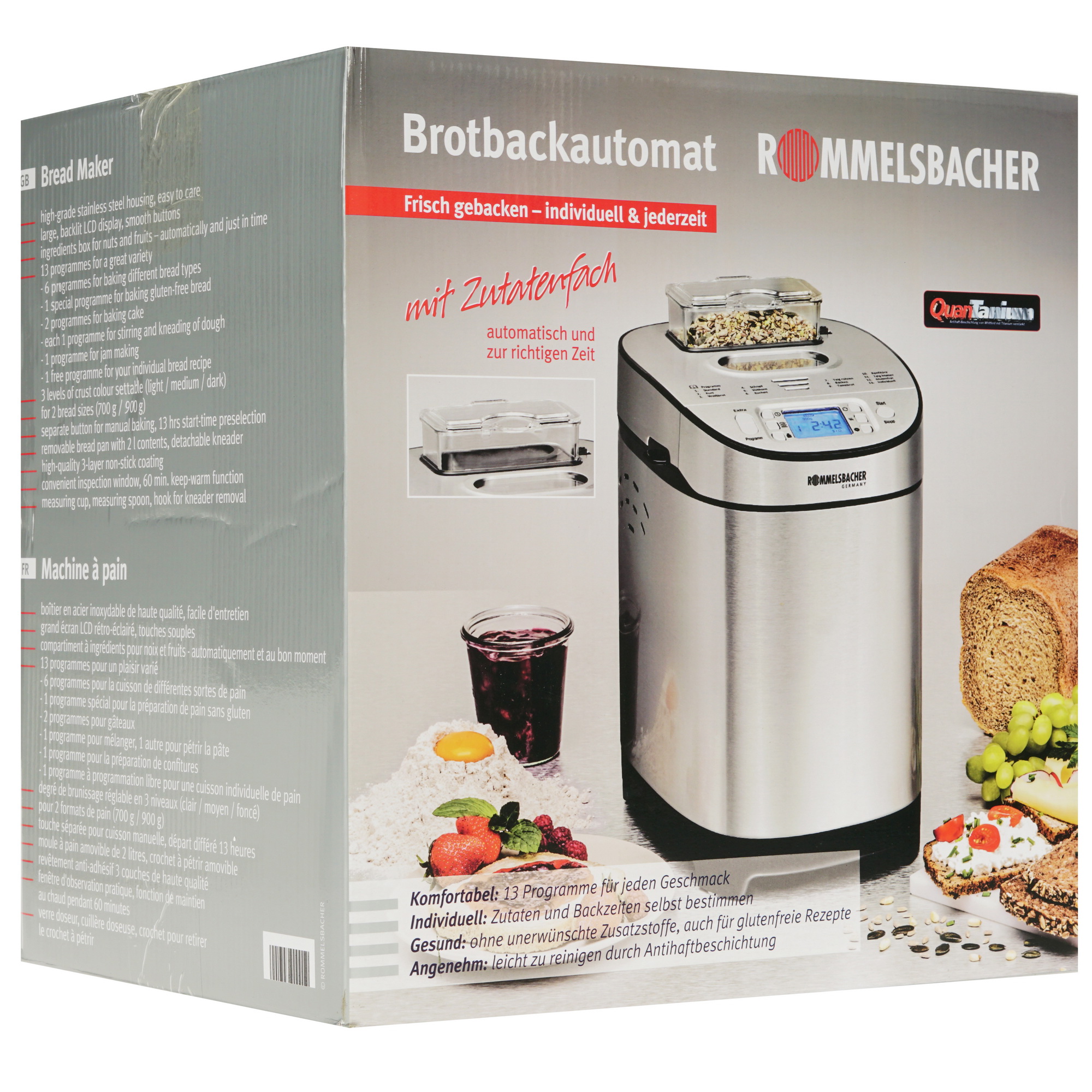 8195368 Хлебопечь Rommelsbacher BA 550 серебристый STDN-0067547 - Вид №8