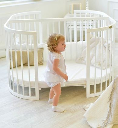 Манеж двухместная кроватка PlayPen 3 в 1 серии Limited (без матрасов) COMFORTBABY  00-3949429 Разноцветный;белый Santreyd  - Вид №2