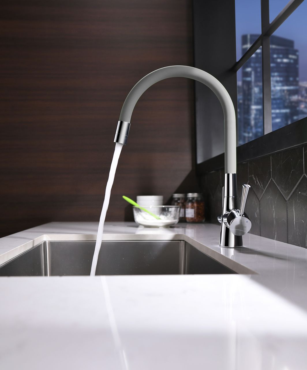 LM3075C-Gray Смеситель Comfort для кухни с подключением к фильтру с питьевой водой LEMARK COMFORT - Вид №2