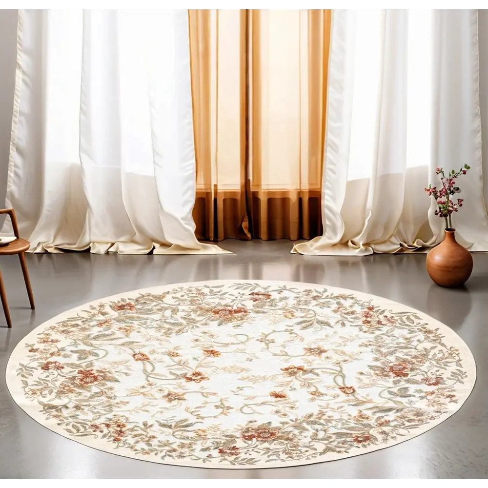 Ковер Genova круг ø160 см вискоза 027/636260 цвет бежевый RAGOLLE STLM-2100957 - Вид №5