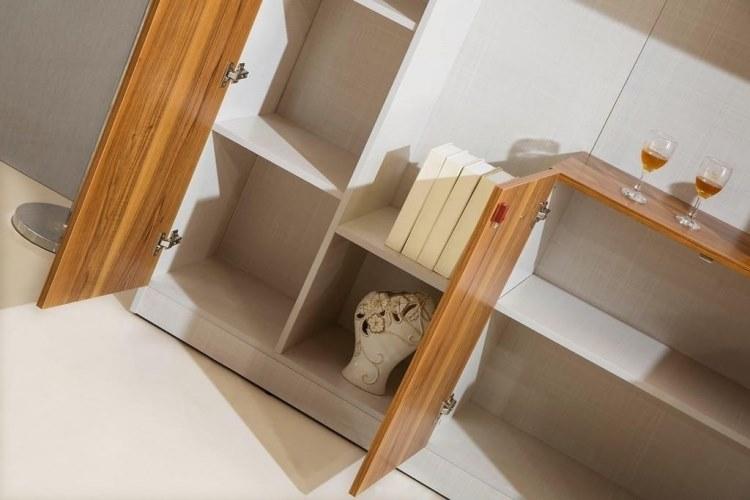 Arrediorg.it® Высокий деревянный офисный блок с распашными дверями Evolutio C408  - Вид №3