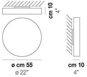 Vetreria Vistosi Потолочный светильник из сатинированного стекла Sogno sun-id-1488866 - Вид №4