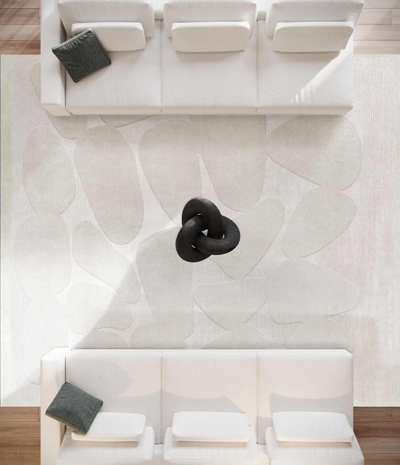 Прямоугольный ковер ручной работы Tapis Rouge стрейч ARCH-00061095 - Вид №1