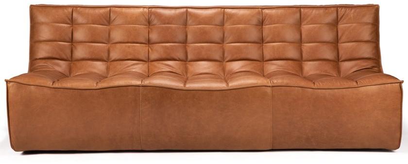 Ethnicraft 3-х местный кожаный диван N701 20084 - Вид №1