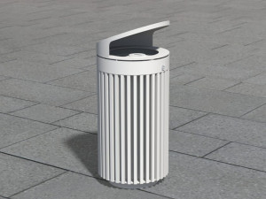 Держатель для мусора из нержавеющей стали с крышкой