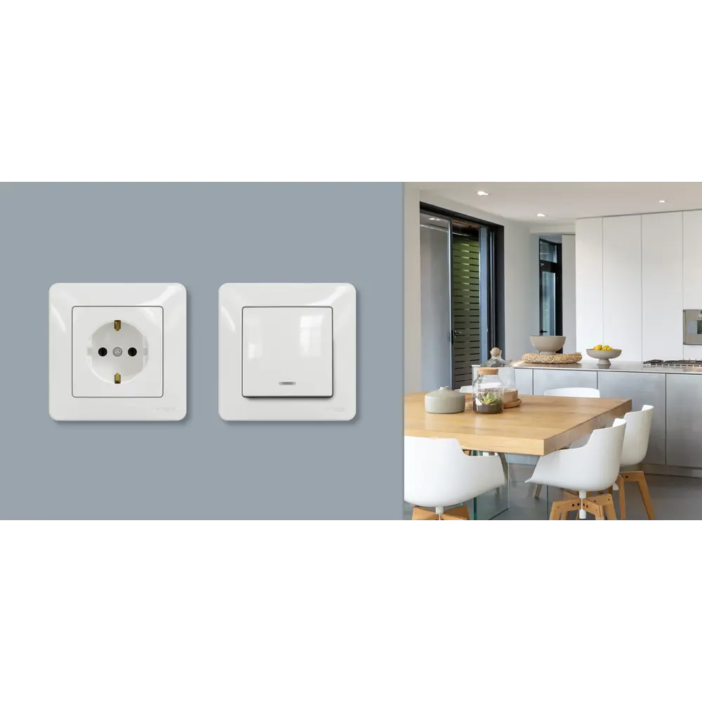 Переключатель проходной Systeme Electric Sedna Design 1 клавиша с подсветкой, цвет белый 84830233 STLM-2171328 Sedna Design Elements - Вид №4