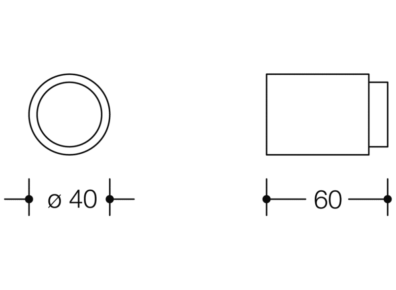 611.60 буфер двери стены HEWI System 111 | Polyamid  - Вид №2