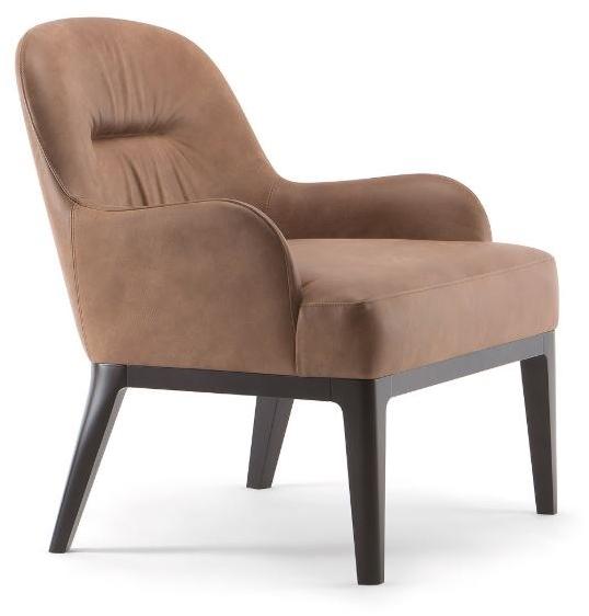 Tirolo Кожаное кресло с подлокотниками Lotus 063 p - Вид №1