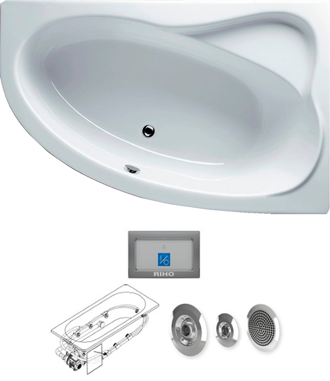 BA6300500000000_top1 Гидромассажная ванна Riho Lyra Santreyd - Вид №4