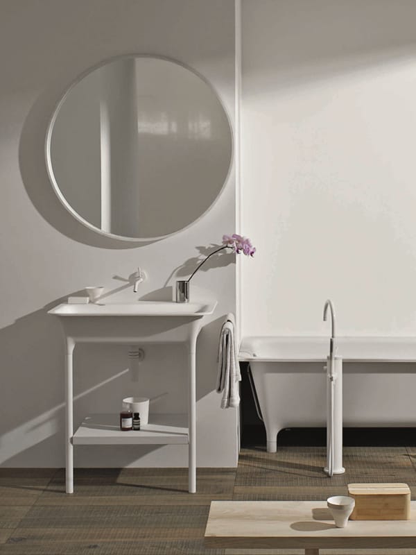 Консольный умывальник из Cristalplant® Zucchetti морфинг ARCH-00101951 - Вид №7