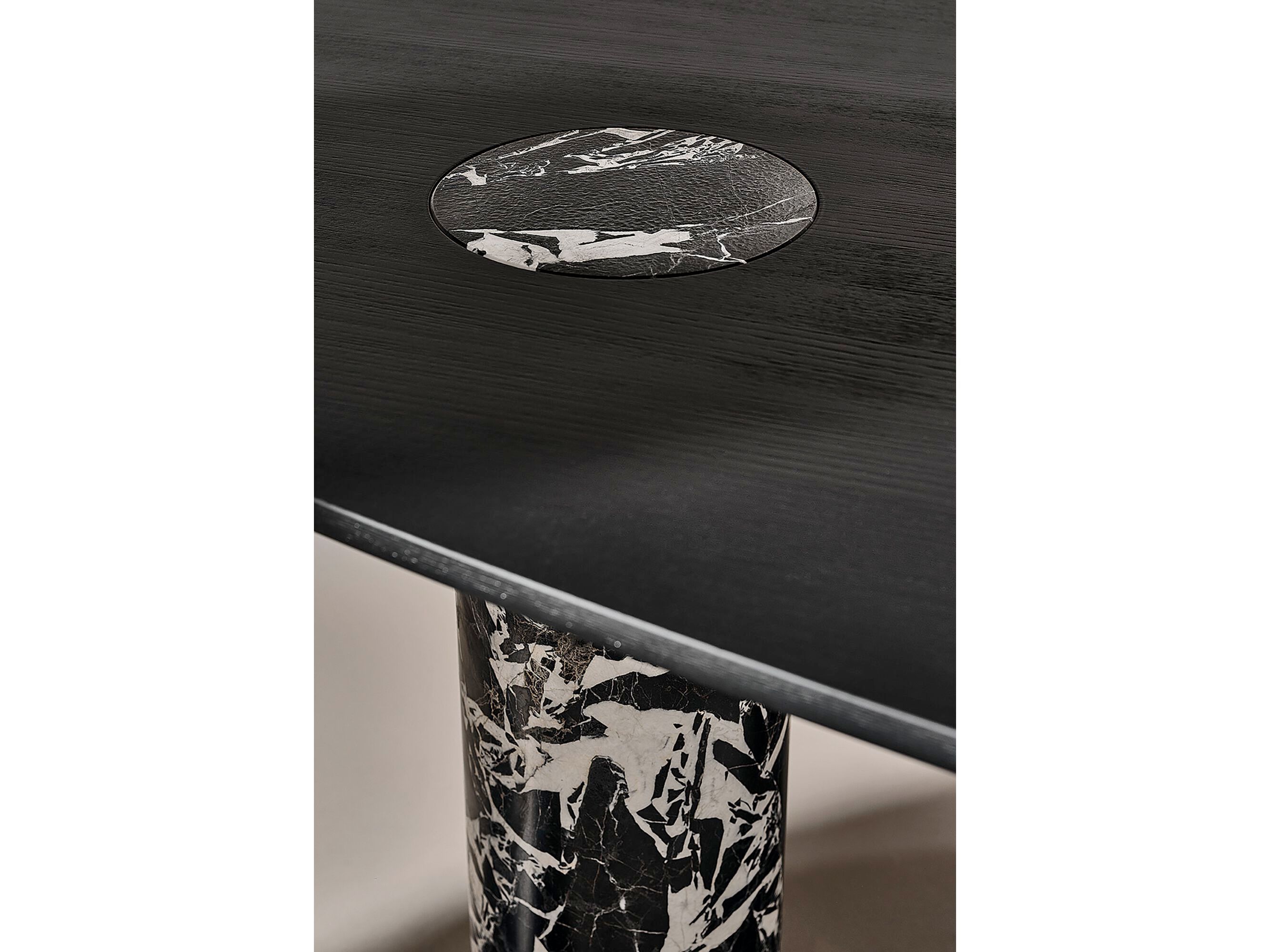 Деревянный и мраморный обеденный стол Naturedesign Главная ARCH-00089251