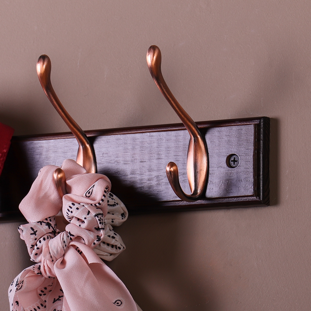 Вешалка для пальто и шапки , 500x105x75 мм, орех LJPS0002 Public Steel Россия  - Вид №3