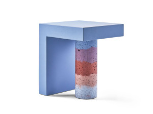 Высокий прямоугольный журнальный столик из Cimento®