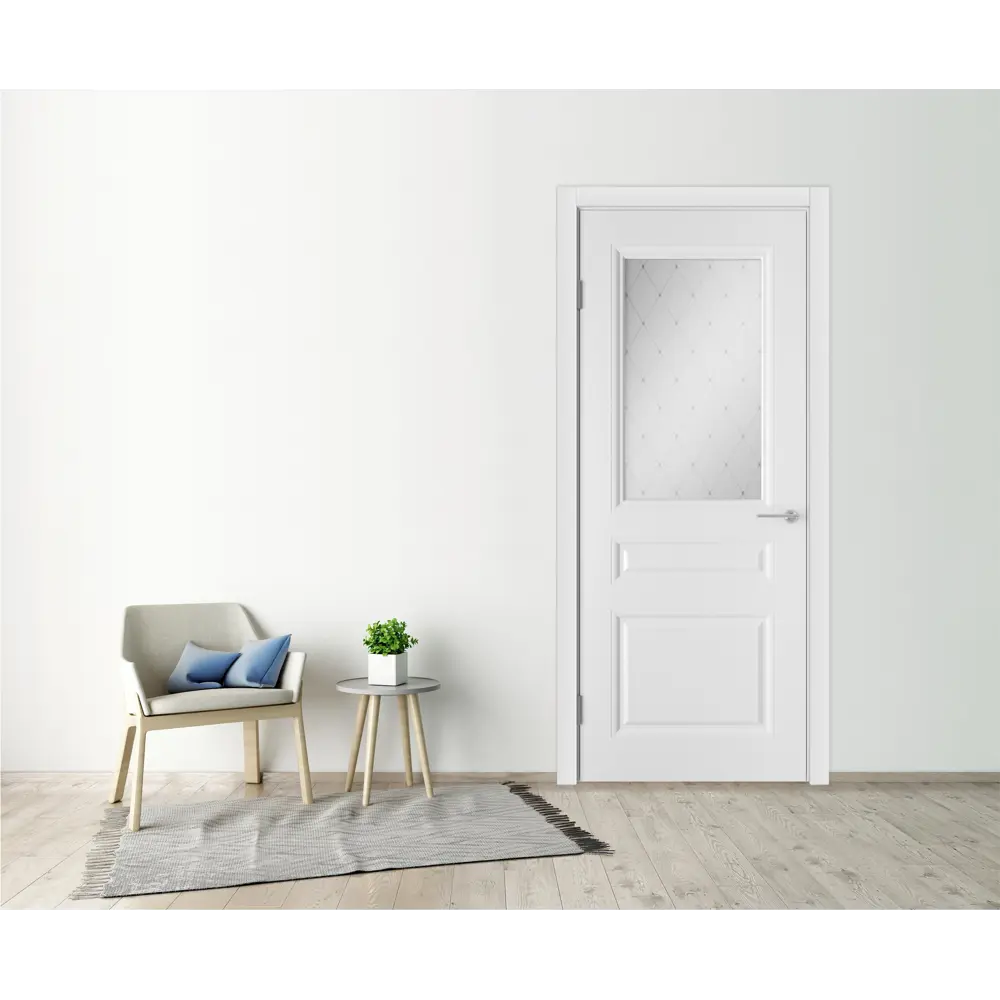 VFD Межкомнатная дверь «Стелла» с сатиновым стеклом 80×200 см 82212320 STLM-0022131 - Вид №6