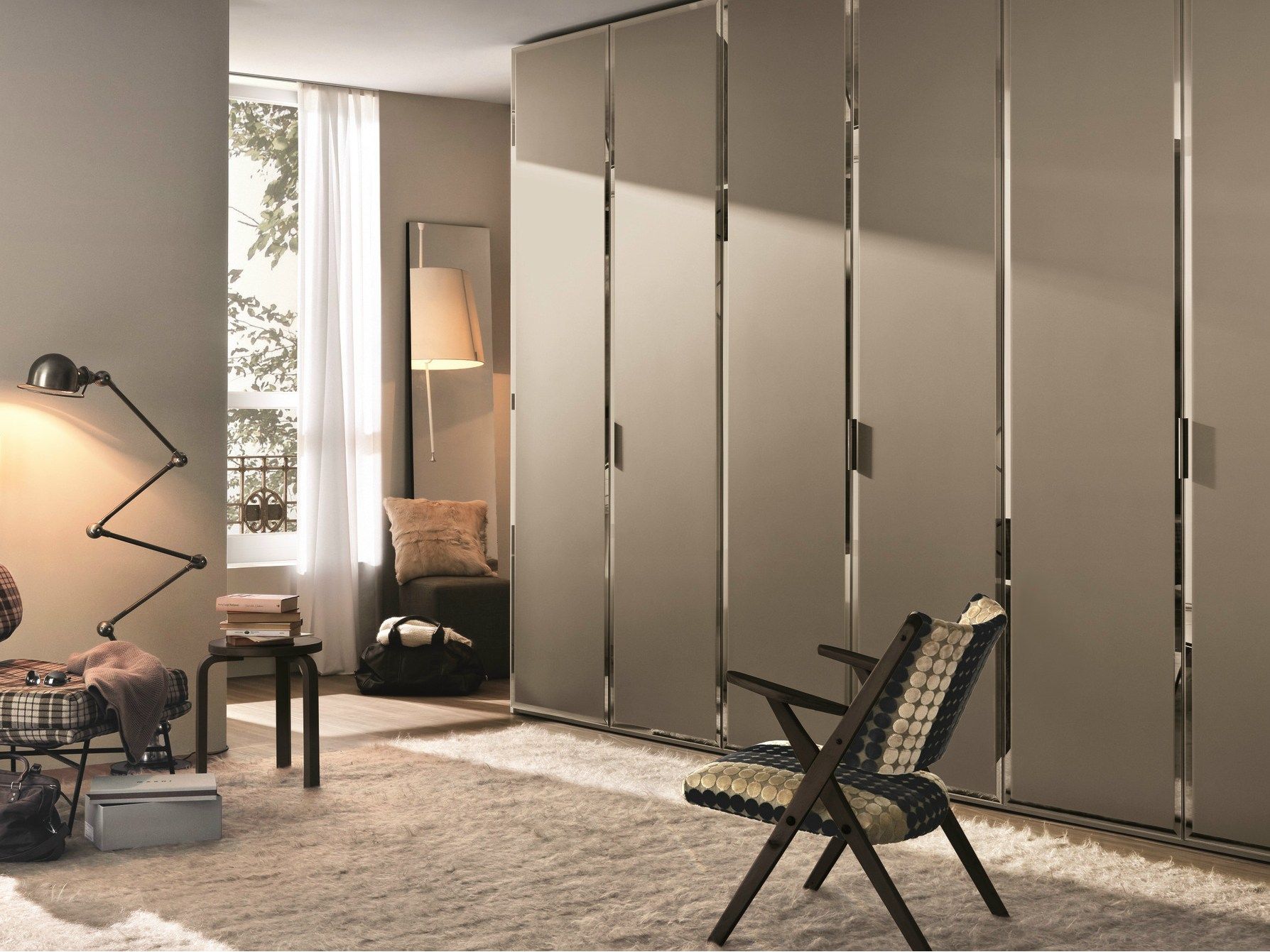 Индивидуальный шкаф из травленого стекла с одной дверью MisuraEmme BRILLANTA ARCH-00088949 - Вид №1