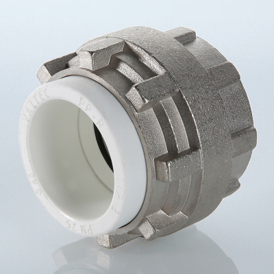 VTp.763.0.050 Фитинг полипропиленовый – муфта разъемная Valtec 50 мм  - Вид №16