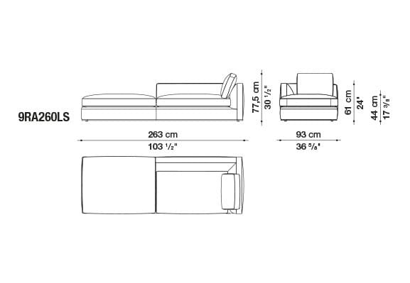 Ткань диван B&B Italia Ричард ARCH-00082196 - Вид №34