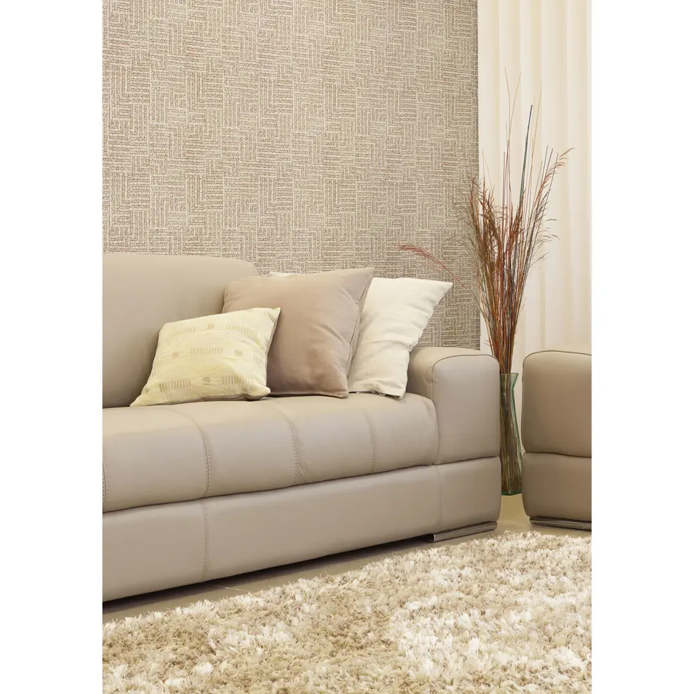 Обои флизелиновые Палитра Knitting бежевые 1.06 м 3292-22 14081577 STLM-2161496 - Вид №3
