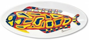 Cerasarda Овальный поднос из керамики Piatti da collezione