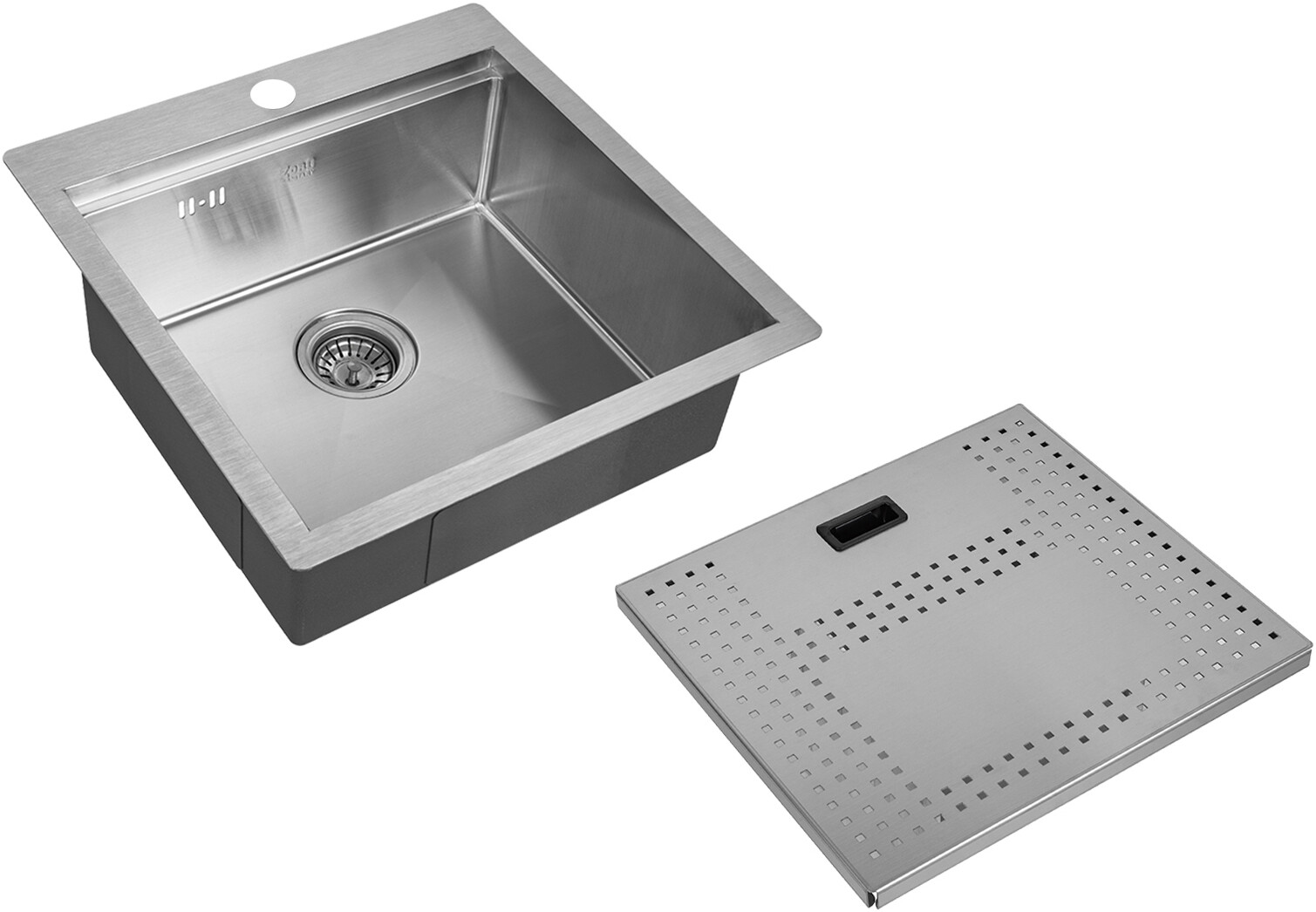 Мойка кухонная ZorG Master N ZM N-5152 из нержавеющей стали с накладкой, сталь