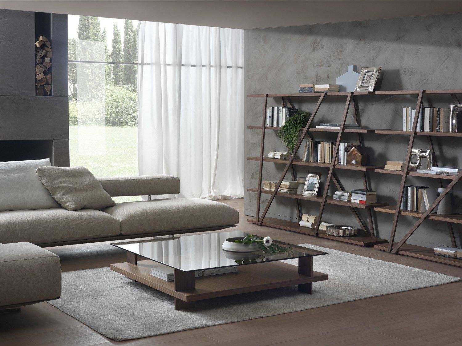 Низкий журнальный столик с отсеком для хранения Pacini & Cappellini CORALLO ARCH-00110304 - Вид №3