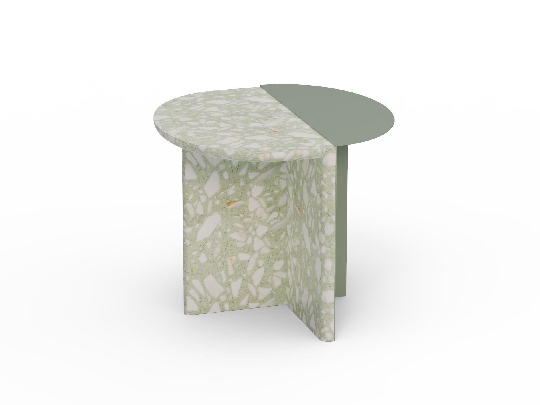 Травертин круглый журнальный столик Mambo Unlimited Ideas DUPLEX ARCH-00125378 - Вид №6