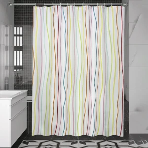 Штора для ванны Bath Plus Gorgeous Stripe 180x180 см полиэстер цвет мультиколор 84738096 STLM-2188420